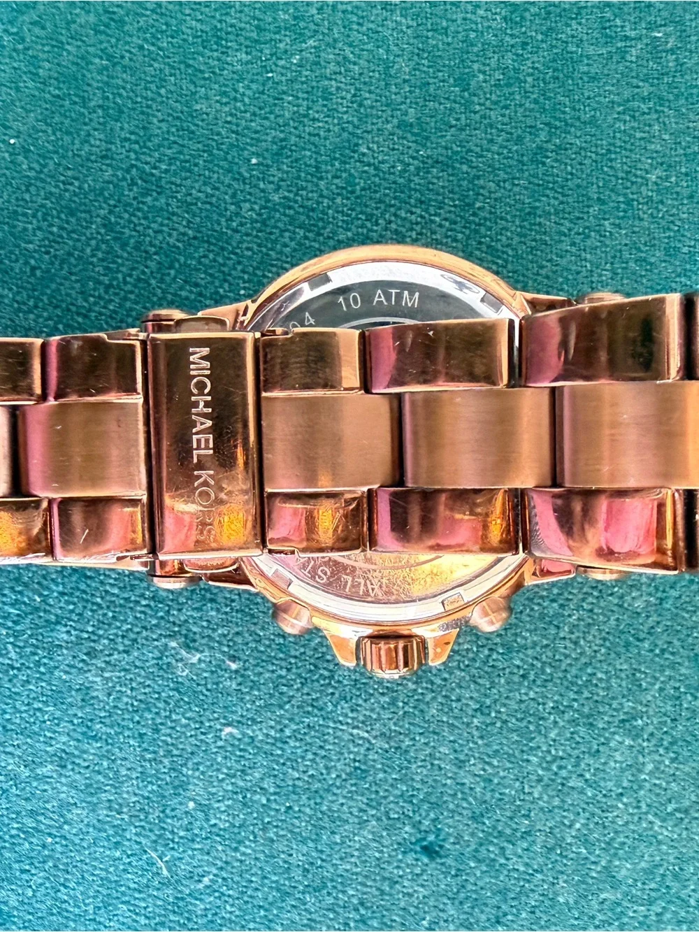 Michael Kors Rose Gold Stainless Steel Chronograph Watch